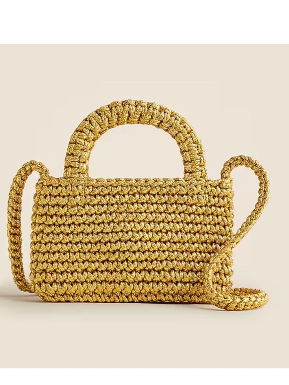J.CREW Cadiz Crossbody Phone Small Bag In Metallic Gold BRAND NEW Tag Attached